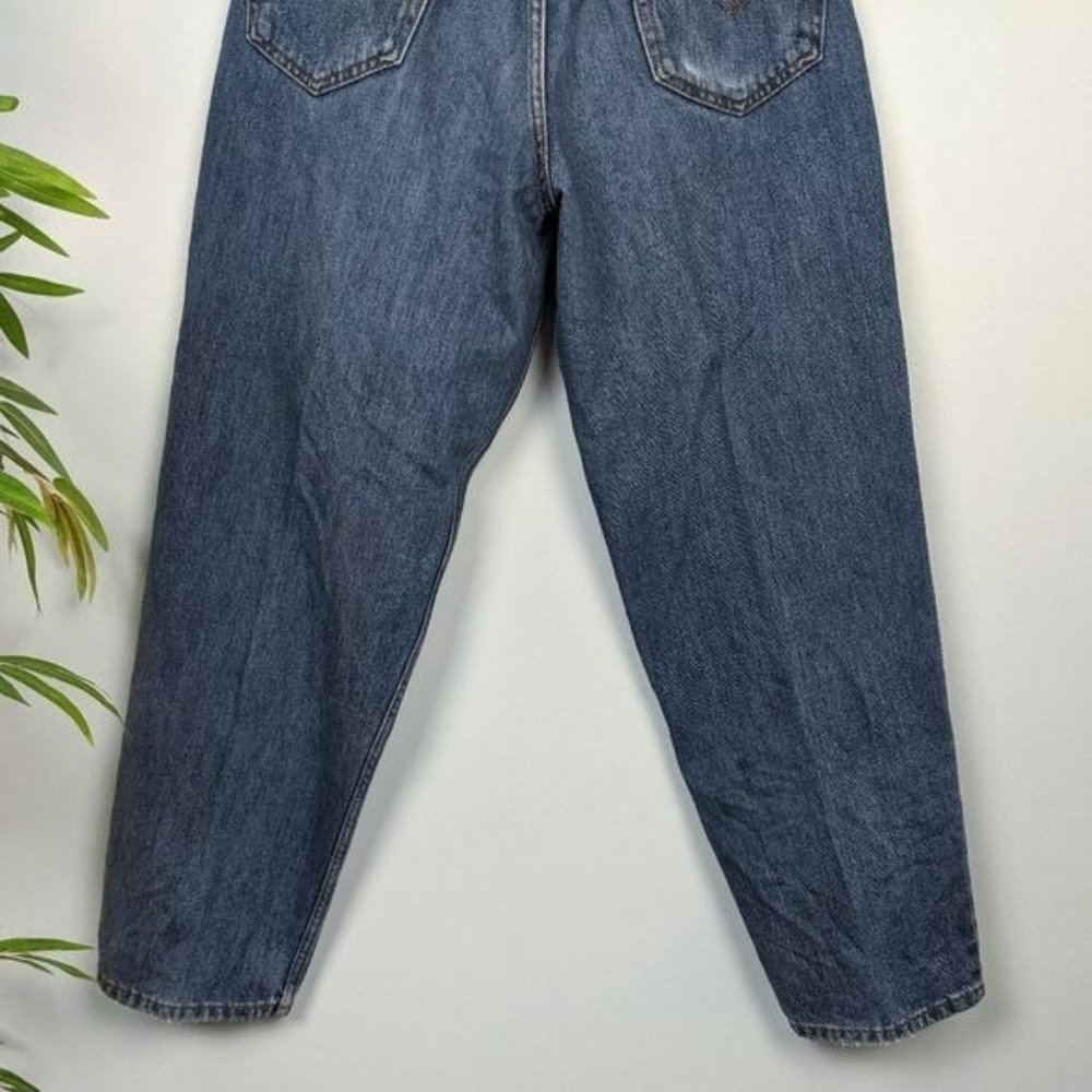 Vintage 90s Levi's 560 Tapered Baggy Jeans 14 32 - Picture 7 of 12